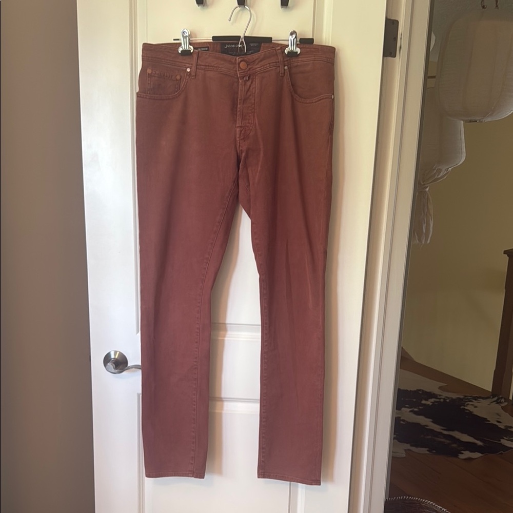 Jacob Cohen Men's Slim Jeans in Rust